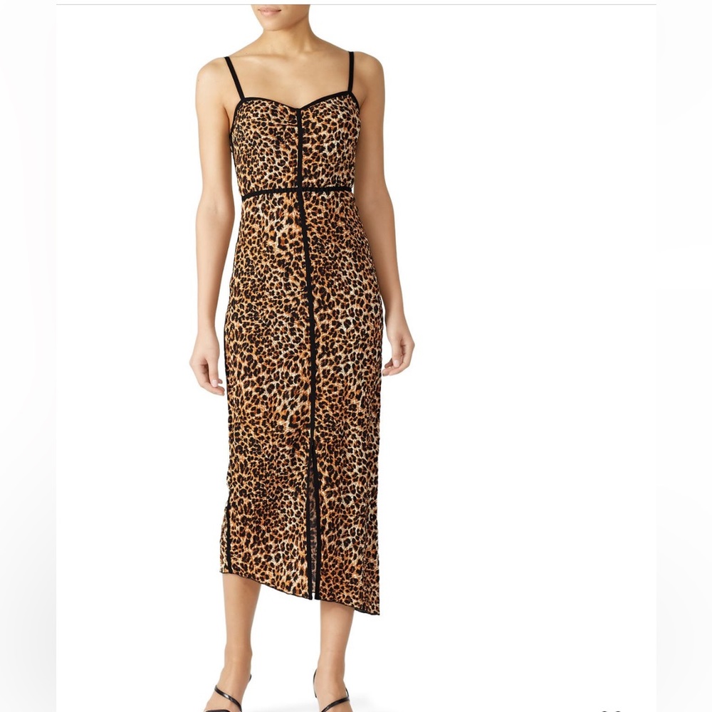 Nanushka leopard print dress perfect for a party!